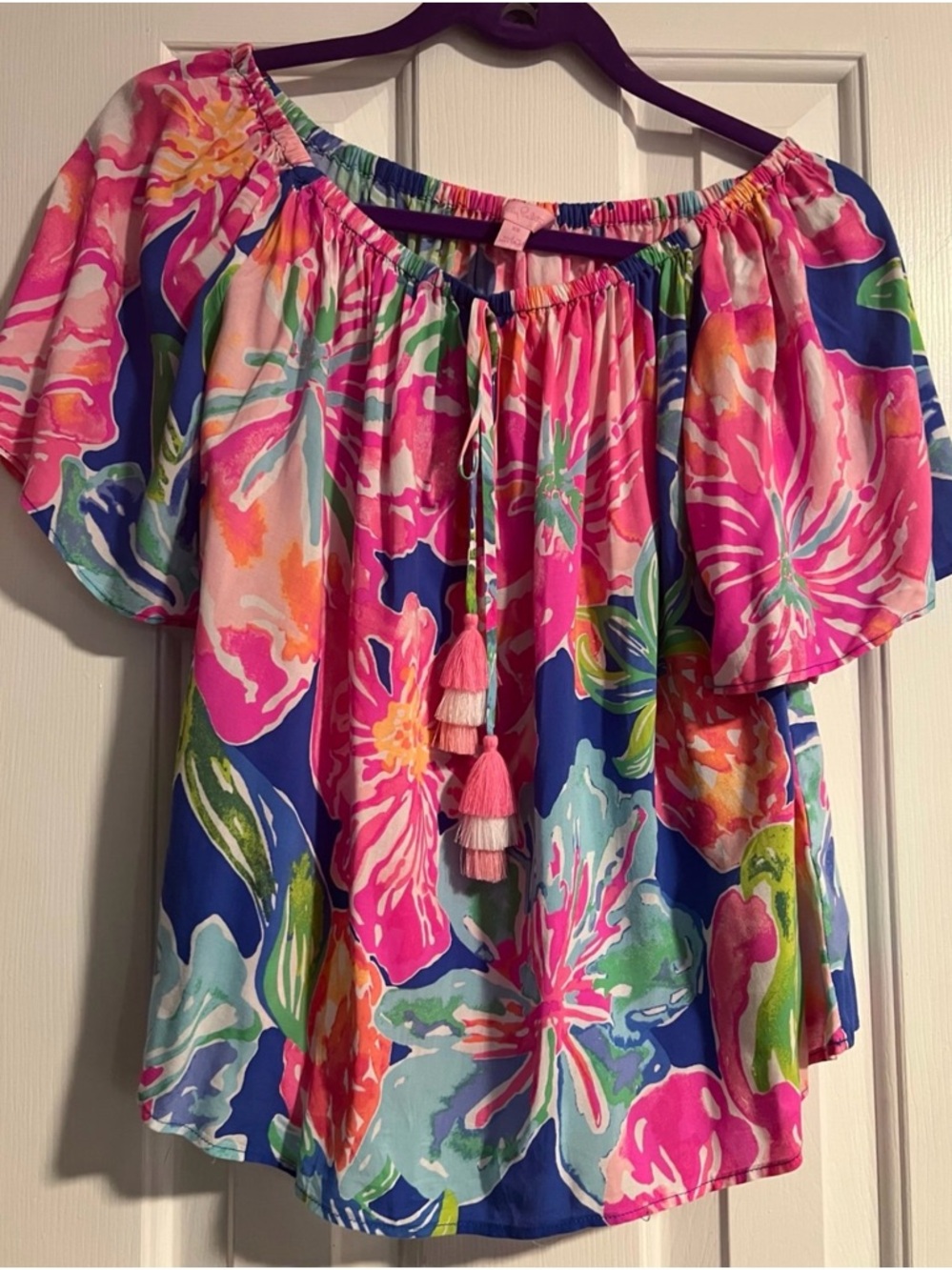 Lilly Pulitzer Off-Shoulder Floral Top